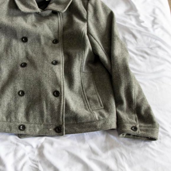 Old Navy XXL Pea Coat Grey - Picture 6 of 11